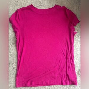 Target a new day - XL deep pink ribbed t shirt